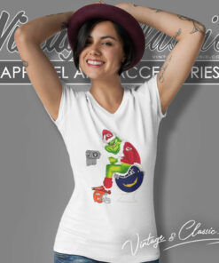 Grinch Kansas City Chiefs Toilet V Neck TShirt