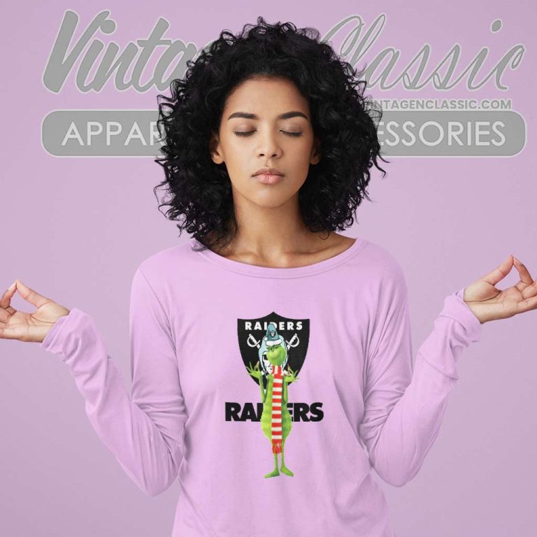 Grinch Las Vegas Raider Long Sleeve Tee Grinch Las Vegas Raider Long Sleeve Tee