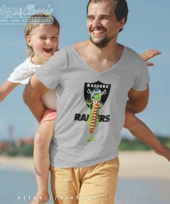 Grinch Las Vegas Raider V Neck TShirt
