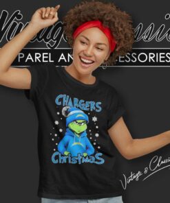 Grinch Los Angeles Chargers Christmas Women TShirt