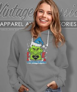 Grinch Love Heart Chargers Christmas Hoodie