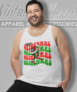 Grinch Merry Christmas Funny Shirt Grinchmas Tank Top Racerback 1
