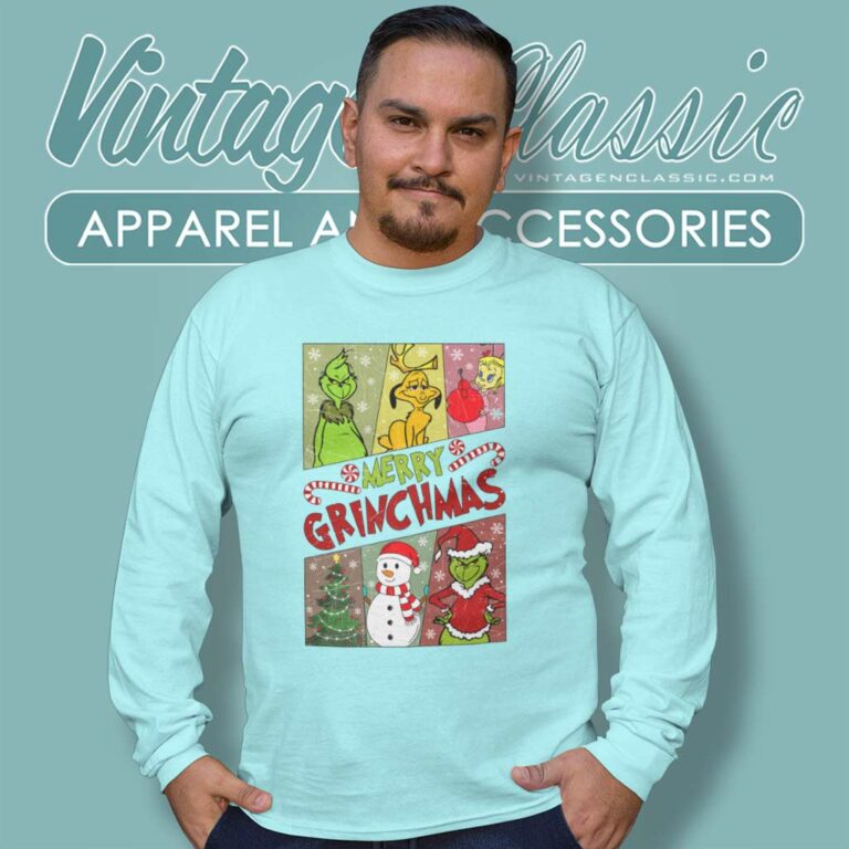 Grinch Merry Grinchmas Santa Long Sleeve Tee Grinch Merry Grinchmas Santa Long Sleeve Tee