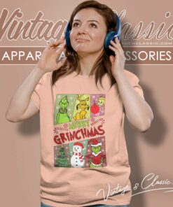 Grinch Merry Grinchmas Santa Women TShirt