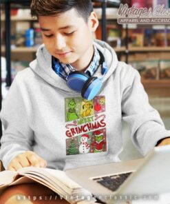 Grinch Merry Grinchmas Santa kids Hoodie