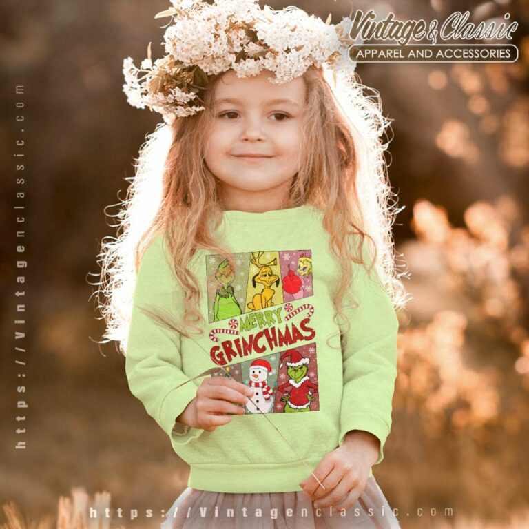 Grinch Merry Grinchmas Santa kids Sweatshirt Grinch Merry Grinchmas Santa kids Sweatshirt