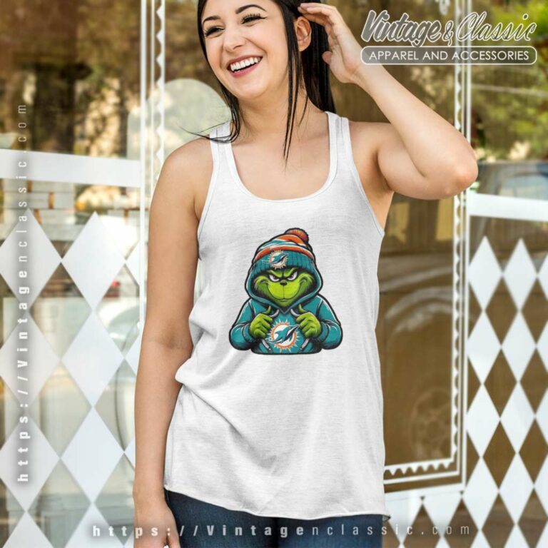 Grinch Miami Dolphins Nfl Tank Top Racerback Grinch Miami Dolphins Nfl Tank Top Racerback