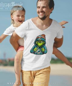 Grinch Miami Dolphins Nfl V Neck TShirt