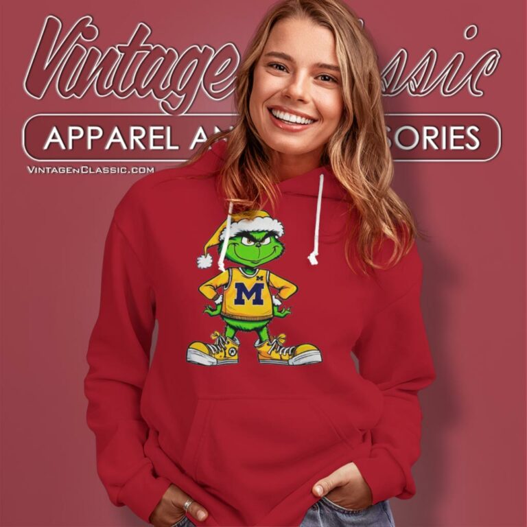 Grinch Michigan Wolverines Ncaa Funny Hoodie Grinch Michigan Wolverines Ncaa Funny Hoodie
