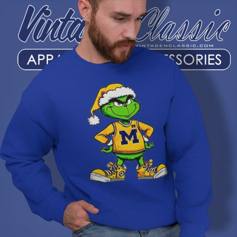 Grinch Michigan Wolverines Ncaa Funny Sweatshirt Grinch Michigan Wolverines Ncaa Funny Sweatshirt
