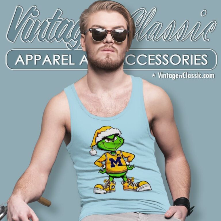 Grinch Michigan Wolverines Ncaa Funny Tank Top Racerback Grinch Michigan Wolverines Ncaa Funny Tank Top Racerback