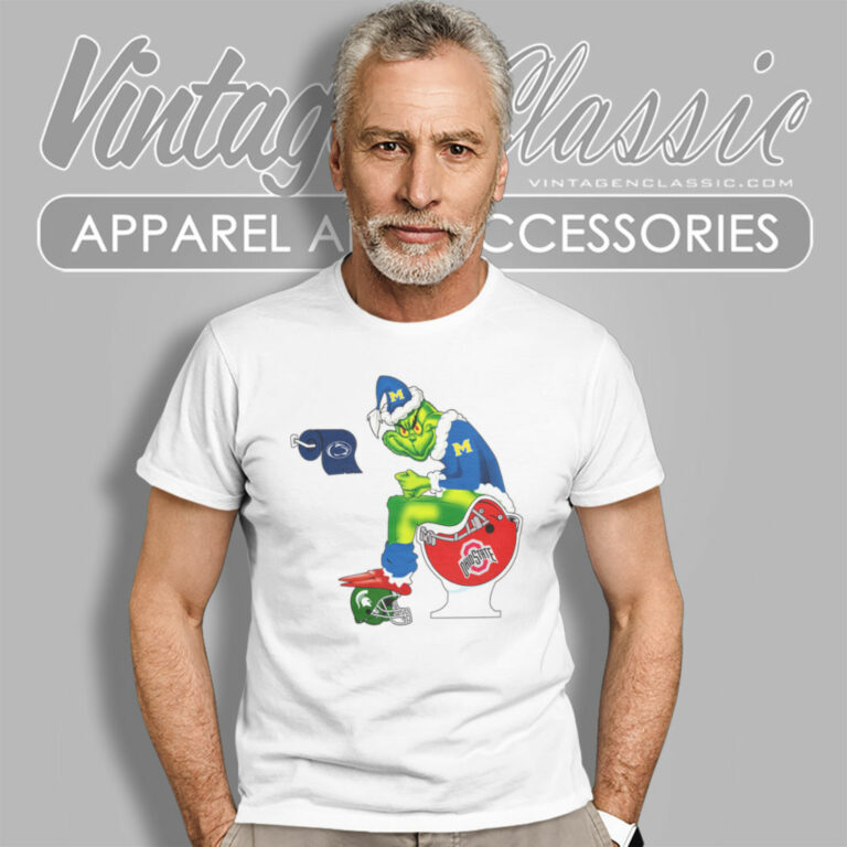 Grinch Michigan Wolverines Toilet T Shirt Grinch Michigan Wolverines Toilet T Shirt