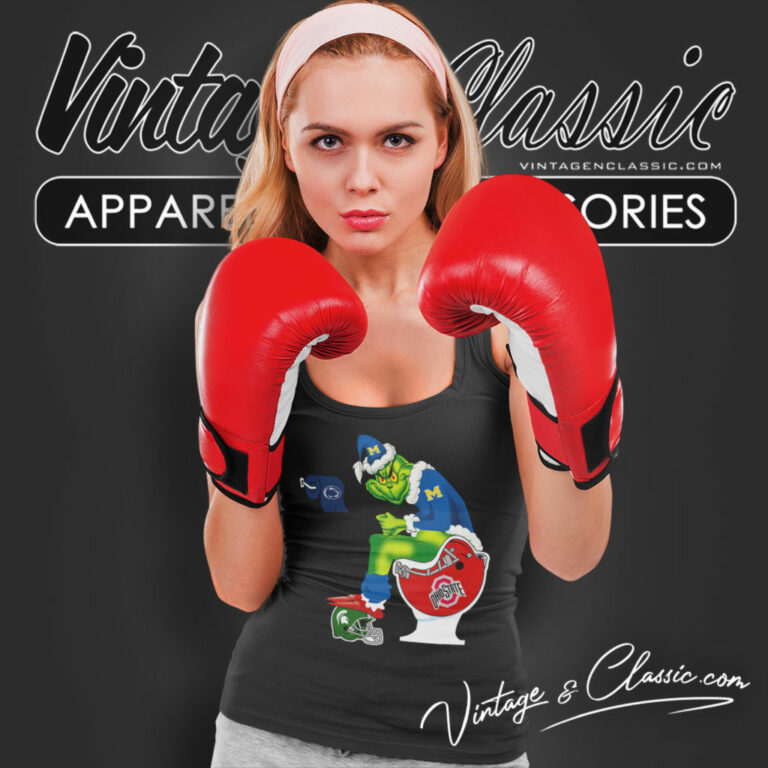 Grinch Michigan Wolverines Toilet Tank Top Racerback Grinch Michigan Wolverines Toilet Tank Top Racerback