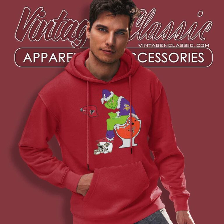 Grinch Minnesota Vikings Toilet Hoodie Grinch Minnesota Vikings Toilet Hoodie