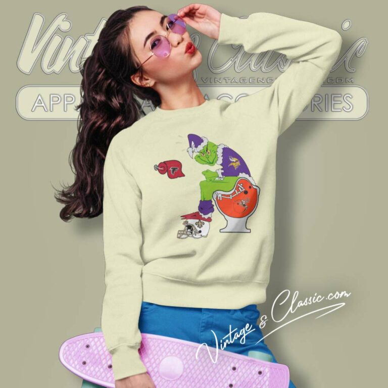 Grinch Minnesota Vikings Toilet Sweatshirt Grinch Minnesota Vikings Toilet Sweatshirt
