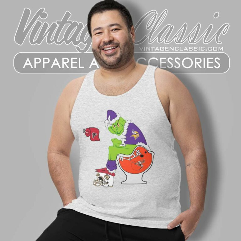 Grinch Minnesota Vikings Toilet Tank Top Racerback Grinch Minnesota Vikings Toilet Tank Top Racerback