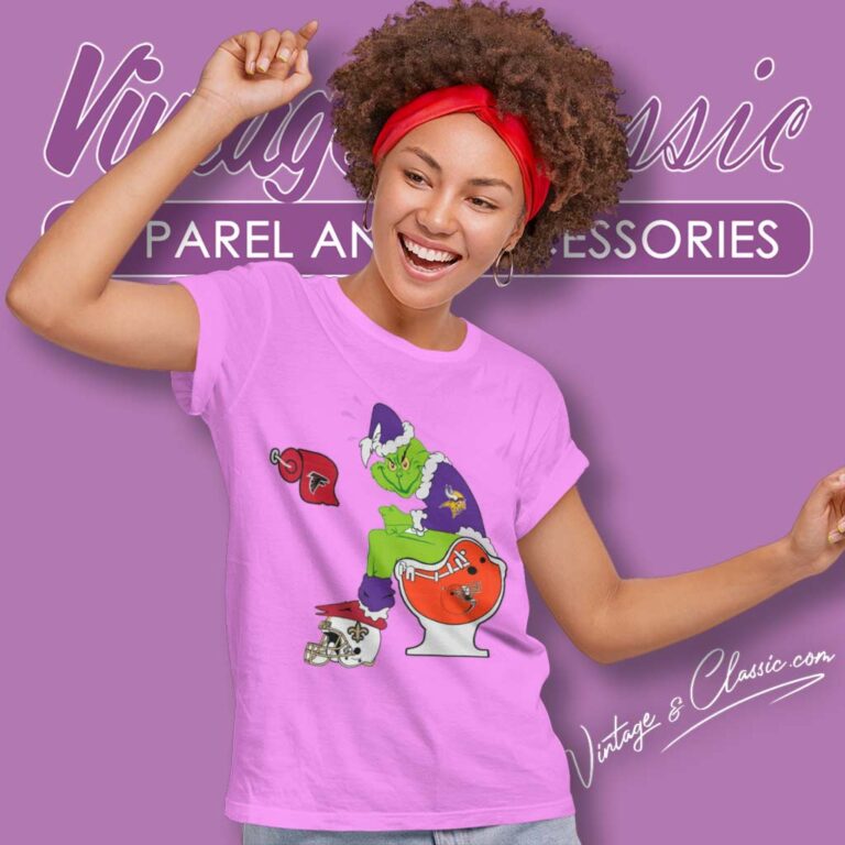 Grinch Minnesota Vikings Toilet Women TShirt Grinch Minnesota Vikings Toilet Women TShirt