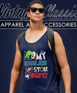 Grinch My Eagles Stole My Heart Philadelphia Nfl Football Tank Top Racerback