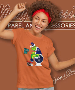 Grinch New York Giants Toilet Women T Shirt