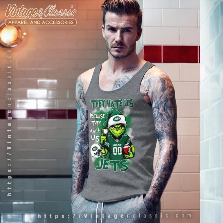 Grinch New York Jets Christmas Shirt They Hate Us Because They Aint Us Tank Top Racerback Grinch New York Jets Christmas Shirt They Hate Us Because They Aint Us Tank Top Racerback
