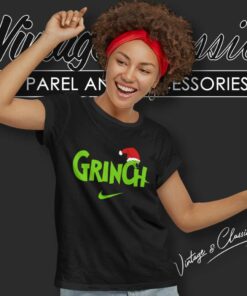 Grinch Nike Snake Santa Christmas Women TShirt