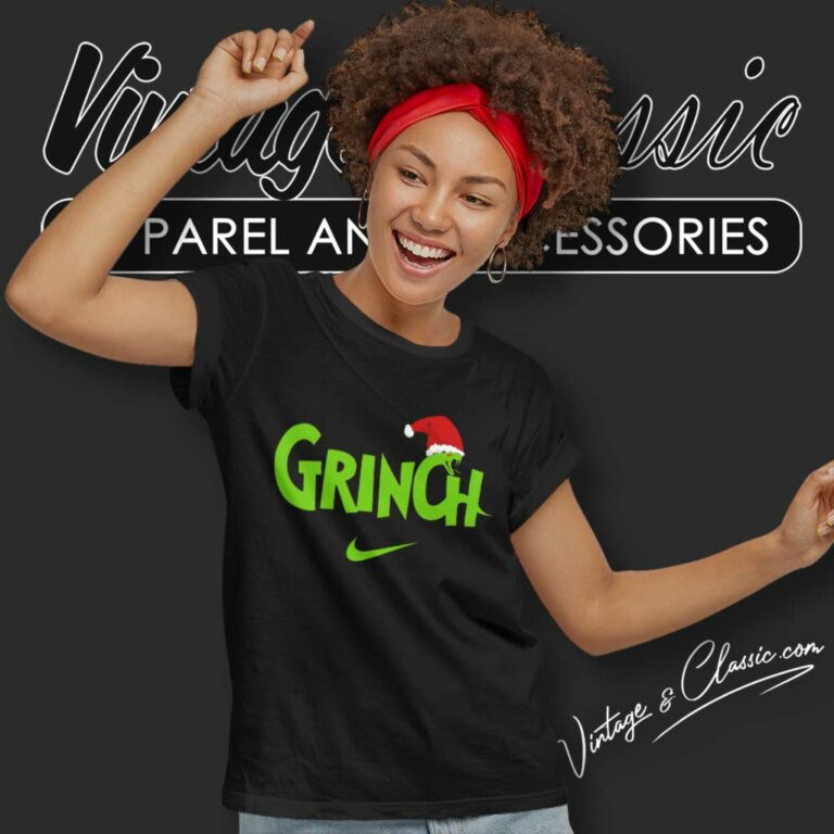 Grinch Nike Snake Santa Christmas Women TShirt Grinch Nike Snake Santa Christmas Women TShirt