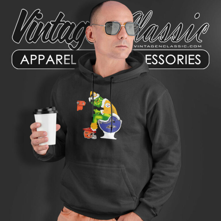 Grinch Pittsburgh Steelers Toilet Hoodie Grinch Pittsburgh Steelers Toilet Hoodie