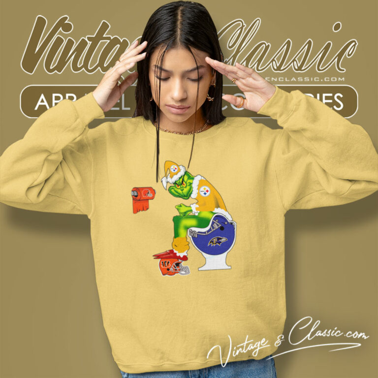 Grinch Pittsburgh Steelers Toilet Sweatshirt Grinch Pittsburgh Steelers Toilet Sweatshirt