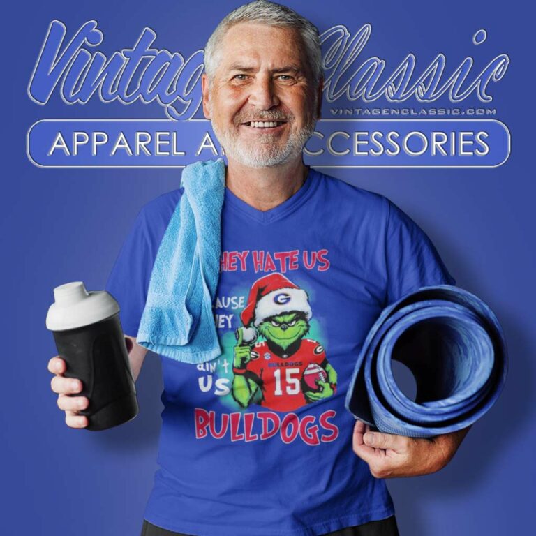 Grinch Santa Georgia Bulldogs Shirt They Hate Us Cause They Aint Us V Neck TShirt Grinch Santa Georgia Bulldogs Shirt They Hate Us Cause They Aint Us V Neck TShirt