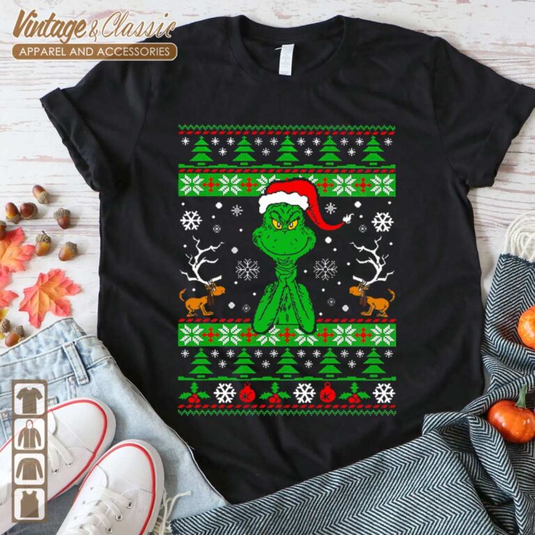 Grinch Santa Hat Max Dog Reindeer Christmas Shirt T shirt Grinch Santa Hat Max Dog Reindeer Christmas Shirt T shirt