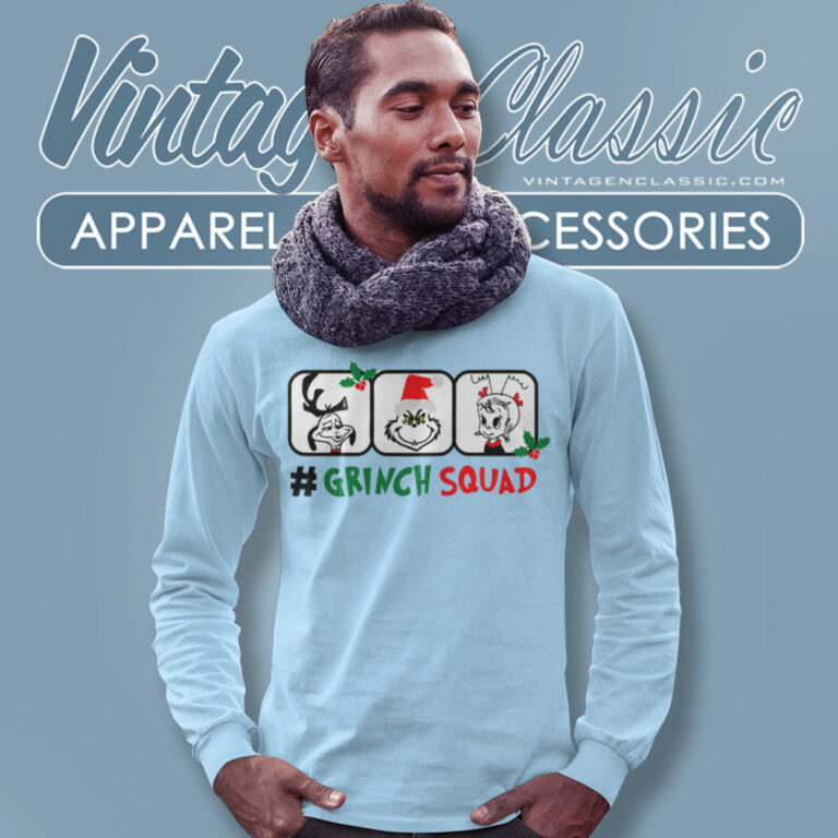 Grinch Squad Friends Christmas Long Sleeve Tee Grinch Squad Friends Christmas Long Sleeve Tee