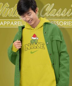 Grinch Stole Christmas Nike Logo Hoodie
