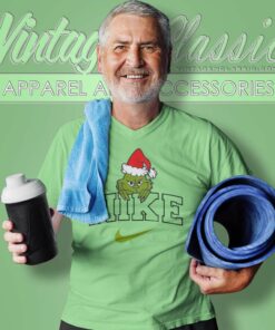 Grinch Stole Christmas Nike Logo V Neck TShirt