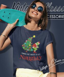 Grinch Stole Christmas Things Are About To Get Naughty Women TShirt