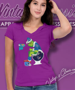 Grinch Tennessee Titans Toilet V Neck TShirt