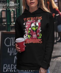 Grinch They Hate Us Because They Aint Us Arizona Cardinals Shirt Hoodie