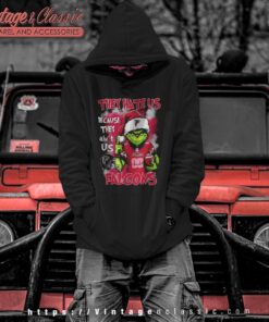 Grinch They Hate Us Because They Aint Us Atlanta Falcons Christmas Shirt Hoodie