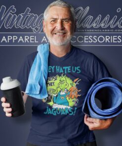 Grinch They Hate Us Because They Aint Us Jacksonville Jaguars V Neck TShirt