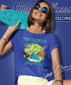 Grinch They Hate Us Because They Aint Us Jacksonville Jaguars Women T Shirt