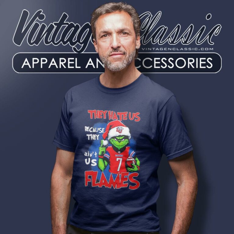 Grinch They Hate Us Because They Aint Us Liberty Flames Christmas T Shirt Grinch They Hate Us Because They Aint Us Liberty Flames Christmas T Shirt