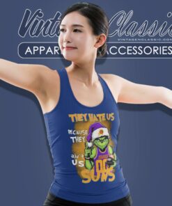 Grinch They Hate Us Because They Aint Us Phoenix Suns Christmas Tank Top Racerback