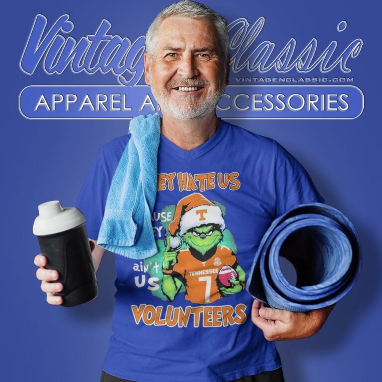 Grinch They Hate Us Because They Aint Us Tennessee Volunteers Christmas V Neck TShirt Grinch They Hate Us Because They Aint Us Tennessee Volunteers Christmas V Neck TShirt