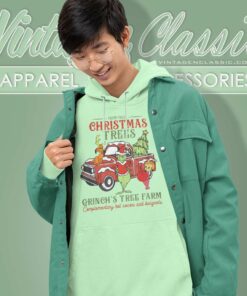 Grinch Tree Farm Christmas Shirt Christmas Trees Hoodie