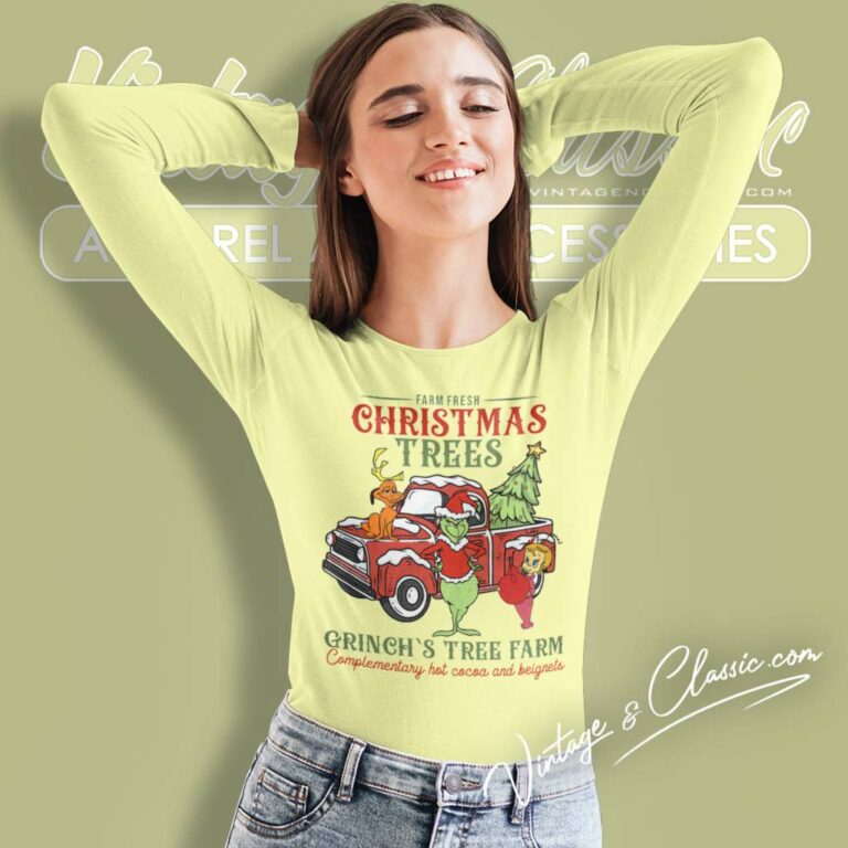 Grinch Tree Farm Christmas Shirt Christmas Trees Long Sleeve Tee Grinch Tree Farm Christmas Shirt Christmas Trees Long Sleeve Tee
