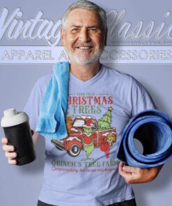 Grinch Tree Farm Christmas Shirt Christmas Trees V Neck TShirt