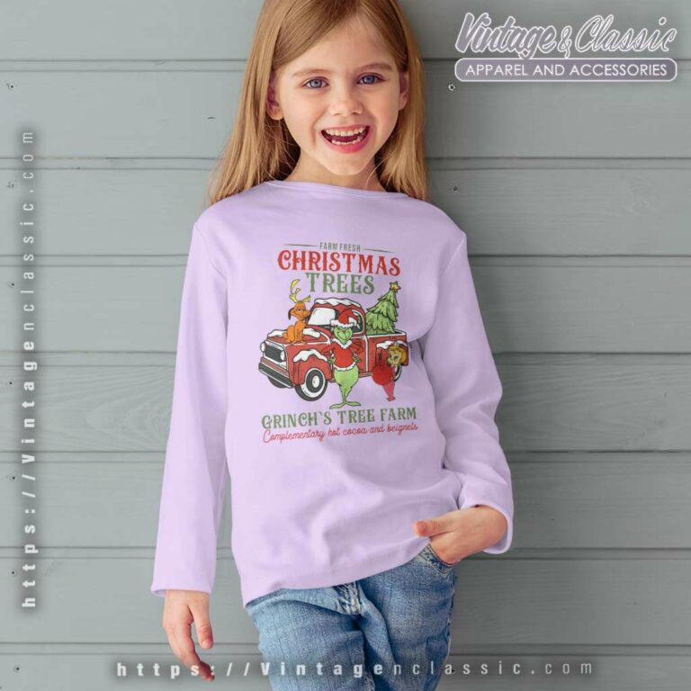 Grinch Tree Farm Christmas Shirt Christmas Trees kids Longsleeve Grinch Tree Farm Christmas Shirt Christmas Trees kids Longsleeve