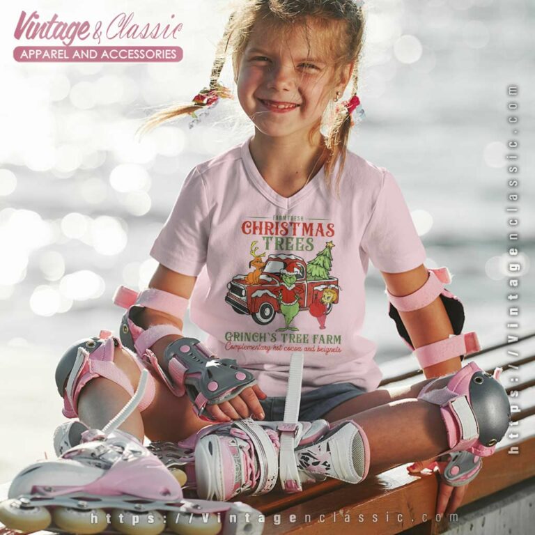 Grinch Tree Farm Christmas Shirt Christmas Trees kids Vneck Grinch Tree Farm Christmas Shirt Christmas Trees kids Vneck