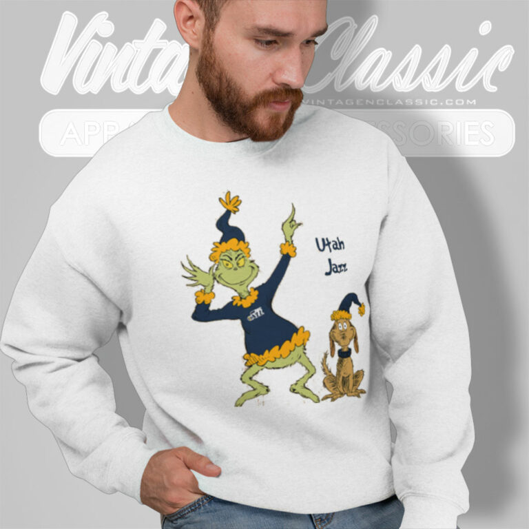Grinch Utah Jazz Basketball Sweatshirt Grinch Utah Jazz Basketball Sweatshirt