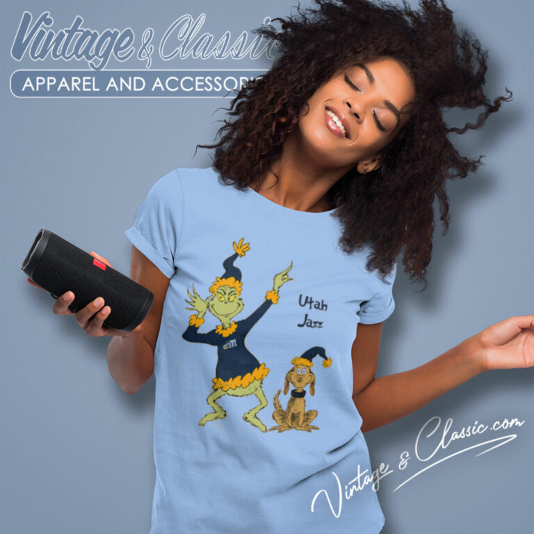 Grinch Utah Jazz Basketball Women T Shirt Grinch Utah Jazz Basketball Women T Shirt