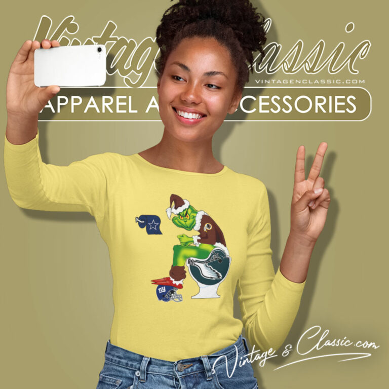 Grinch Washington American Toilet Long Sleeve Tee Grinch Washington American Toilet Long Sleeve Tee